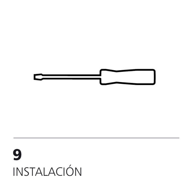 Instalación. Montaje del proyecto de señalética.