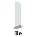 ile 223 S marcal support d’information autoportant en verre securit